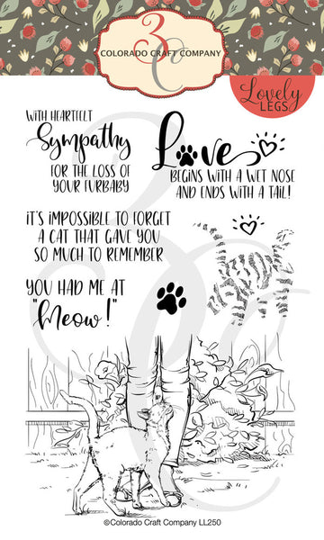 Colorado Craft Company Clear Stamps 4"X6", Had Me At Meow-Lovely Legs