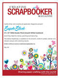 Cathie Allen and Creative Scrapbooker Magazine, 130 lbs 12x12 Double Thick Smooth Cardstock, White - Scrapbooking Fairies