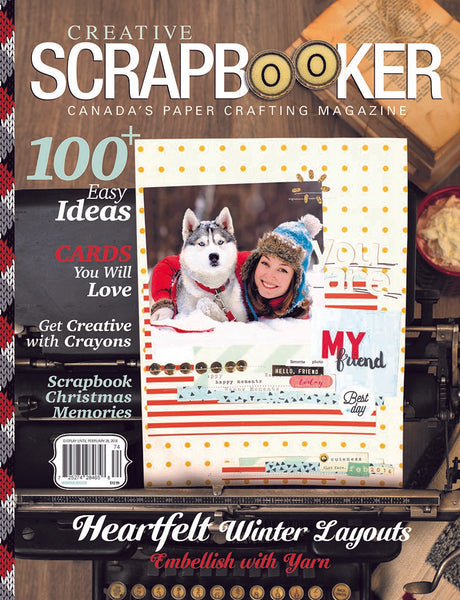 2017/2018 Creative Scrapbooker Canada's Paper Crafting Magazine, Winter - Scrapbooking Fairies