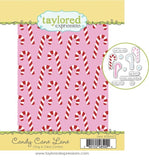 Taylored Expressions, Cling & Clear Stamp Combo, Candy Cane Lane