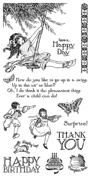Graphic 45/Hampton Art, Children's Hour 2, Cling Stamps