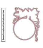 Sweet Poppy Stencil, Christmas Snowflake Bauble Outline Die (SPD-129)