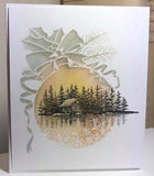 Sweet Poppy Stencil, Christmas Snowflake Bauble, Stainless Steel (SP1-311)