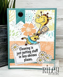 Riley & Company, Rubber Stamps, Giggling Giraffe