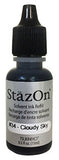 StazOn Solvent Ink Refill .5oz, Cloudy Sky