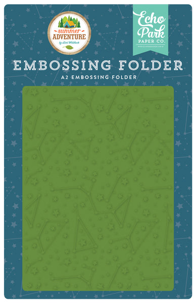 Echo Park Paper, Summer Adventure, Embossing Folder, Constellations