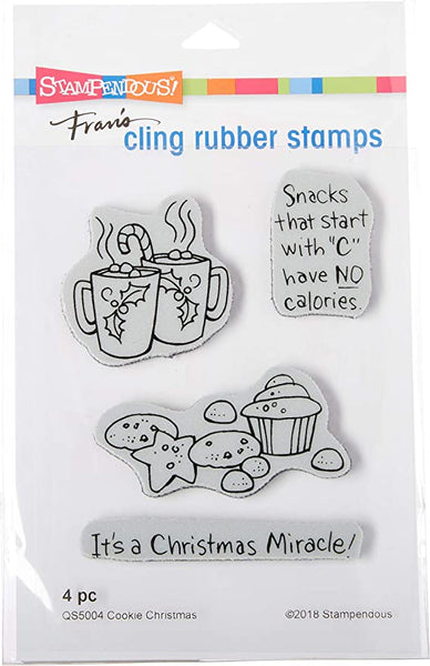 Stampendous, Cling Stamps & Dies Combo, Cookie Christmas