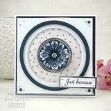 Creative Expressions, Jamie Rodgers, Circles Tea Bag Folding, 6 in x 8 in Stamp Set