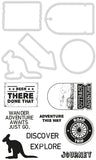 Kaisercraft Dies & Stamps, Adventure 1.25" To 2.25"
