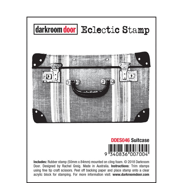 Darkroom Door, Eclectic Cling Stamp 3.3"X2", Suitcase