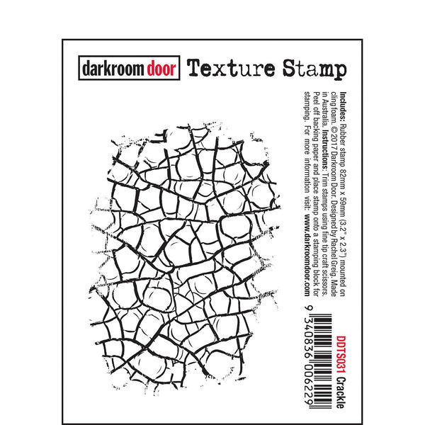 Darkroom Door, Texture Cling Stamp 3.2"X2.3", Crackle