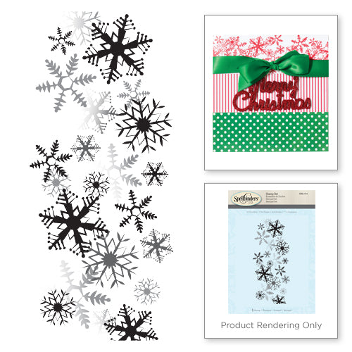 Spellbinders, 3D Shading Stamp, Its Snowing - Scrapbooking Fairies