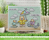 Lawn Fawn, Photopolymer Clear Stamps, Beary Rainy Day