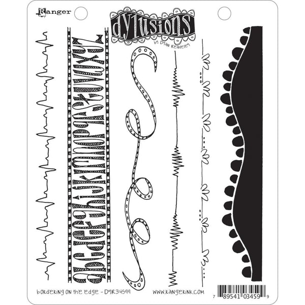 Dyan Reaveley's Dylusions Cling Stamp Collections 8.5"X7", Bordering on the Edge