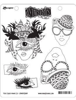 Dyan Reaveley's Dylusions Cling Stamp Collections 8.5"X7", The Eyes Have It