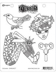 Dyan Reaveley's Dylusions Cling Stamp Collections 8.5"X7", Clockwork