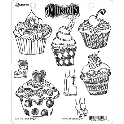 Dyan Reaveley's Dylusions Cling Stamp Collection, Eat Me