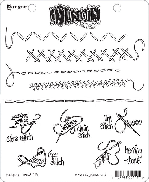 Dyan Reaveley's Dylusions Cling Stamp Collections 8.5"X7", Sampler