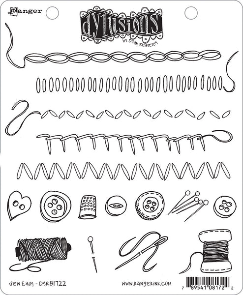 Dyan Reaveley's Dylusions Cling Stamp Collections 8.5"X7", Sew Easy