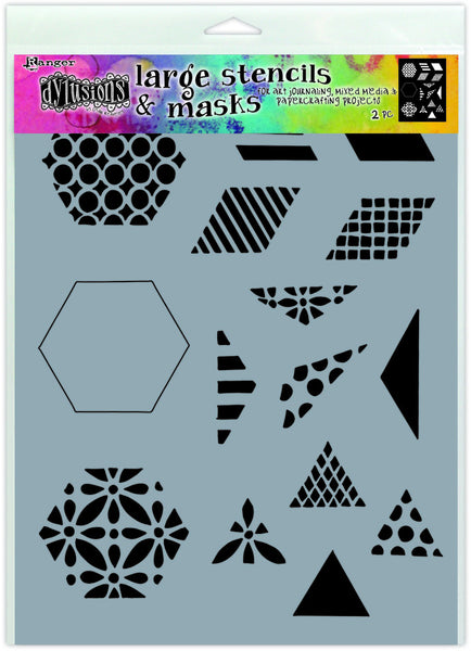 Dyan Reaveley's Dylusions Stencils 9"X12", 1.5" Quilt