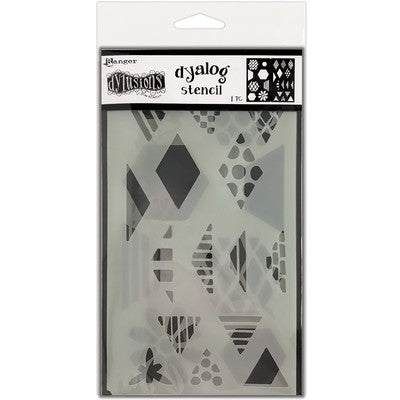 Dyan Reaveley's Dylusions Dyalog Stencil, Quilt It