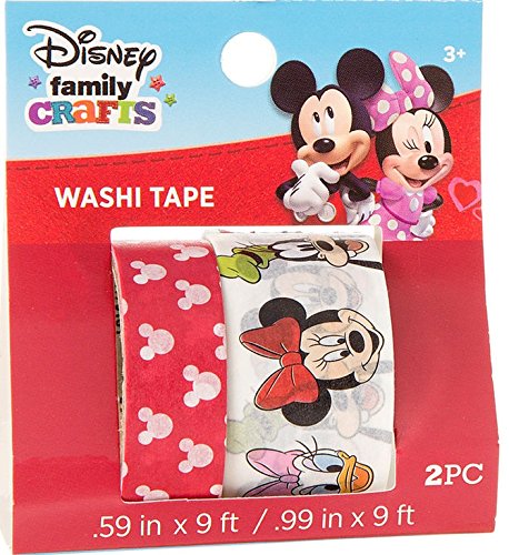 Disney Mickey and Minnie Mouse Washi Tape Set/2pc
