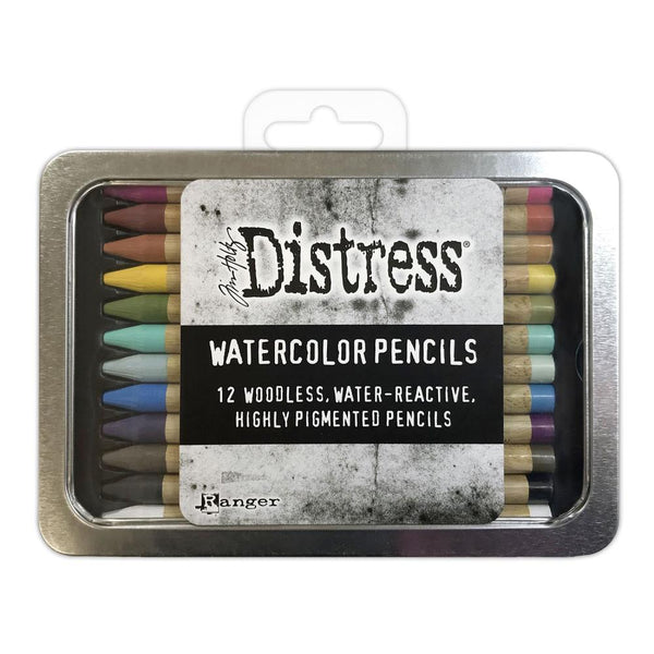 Tim Holtz Distress Watercolor Pencils 12/Pkg, Set 1 (TDH76308)