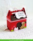 Lawn Cuts Custom Craft Die, Scalloped Treat Box Dog House Add-On