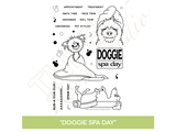 Three Room Studio, "Doggie Spa Day" Clear Stamp Set