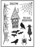 Ranger, Dylusions Halloween Stamp and Stencil Set (DYZ53590)