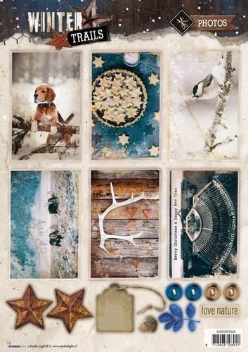 Studio Light Easy 3D Punched Sheet A4 #626, Winter Days