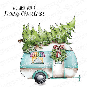 Stampingbella, Cling Stamps, Christmas Camper