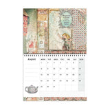 Stamperia 2022 Wirebound Calendar 11.75"X8.75", Alice