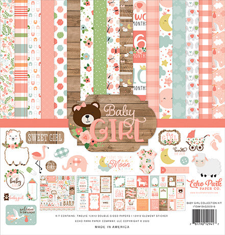 Echo Park Collection Kit 12"X12", Baby Girl