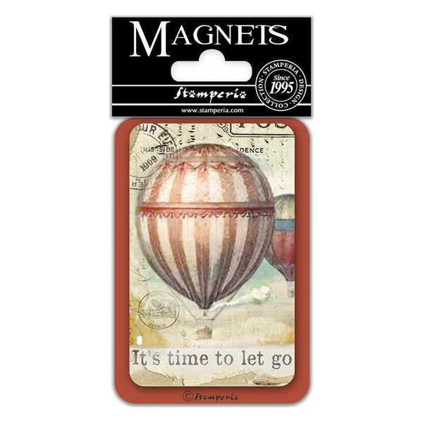 Stamperia Magnet 2.25"X3.25", Hot Air Balloon
