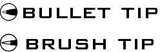 Ranger Embossing Pen Set 2/Pkg, Grey Brush & Grey Bullet