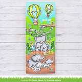 Lawn Fawn Clear Stamps & Dies Combo, Elephant Parade (LF3065 & LF3066)