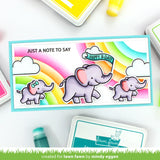 Lawn Fawn Clear Stamps & Dies Combo, Elephant Parade (LF3065 & LF3066)