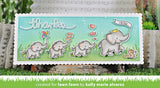 Lawn Fawn Clear Stamps & Dies Combo, Elephant Parade (LF3065 & LF3066)