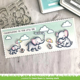 Lawn Fawn Clear Stamps & Dies Combo, Elephant Parade (LF3065 & LF3066)