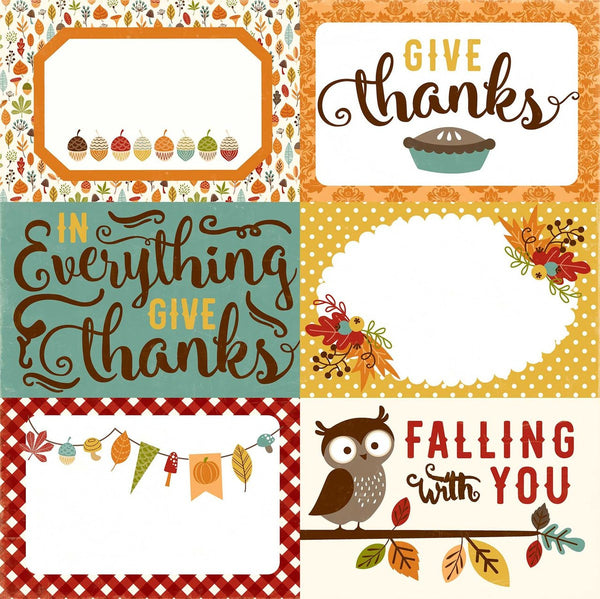 Fall is in the Air, 4x6 Journaling Cards - Scrapbooking Fairies