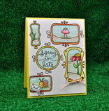 Lawn Fawn, Flirty Frames, Clear Stamps