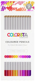 Spectrum Noir, Colorista Coloured Pencil Set for Vibrant Blendable Color, Floral Sensation (12pc)