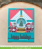 Lawn Fawn, Lawn Cuts Custom Craft Die, Snow Globe Gift Tag (LF2056)
