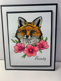 Sweet Poppy Stencil: A5 Stamp set, Fox