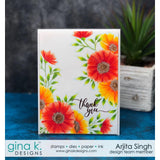 Gina K. Designs, Clear Stamps, Vibrant Blooms Stamp Set