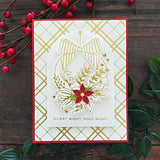 Spellbinders Glimmer Hot Foil Plate & Die from the Glimmer Greetings Collection, Blooming Ornament