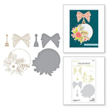 Spellbinders Glimmer Hot Foil Plate & Die from the Glimmer Greetings Collection, Blooming Ornament