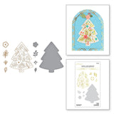 Spellbinders Glimmer Hot Foil Plate & Die from the Glimmer Greetings Collection, Blooming Tree