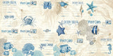 Graphic 45, Ocean Blue Ephemera Cards, (16) 4"X6" & (16) 3"X4"